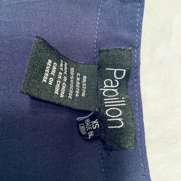 Papillon Flowy Tank ~ Navy Blue - Picture 3 of 6